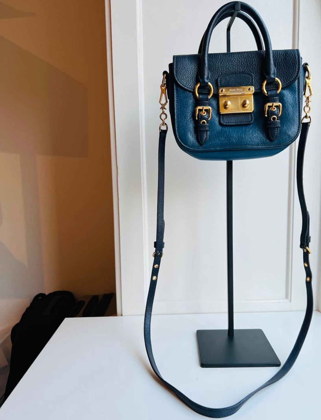 Miu Miu Madras Bicolore Handbag