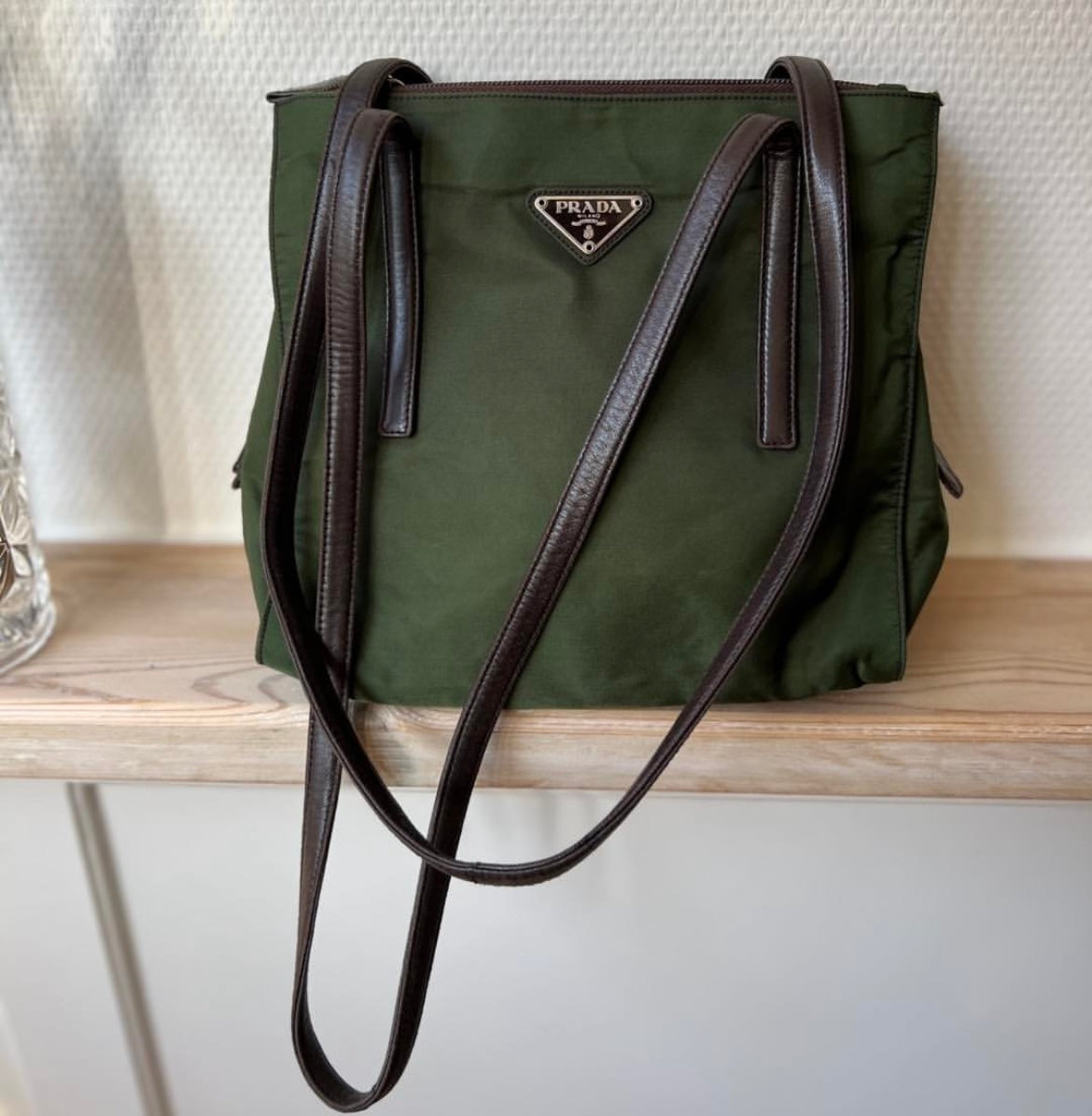 Prada Zip Compartment Shoulderbag