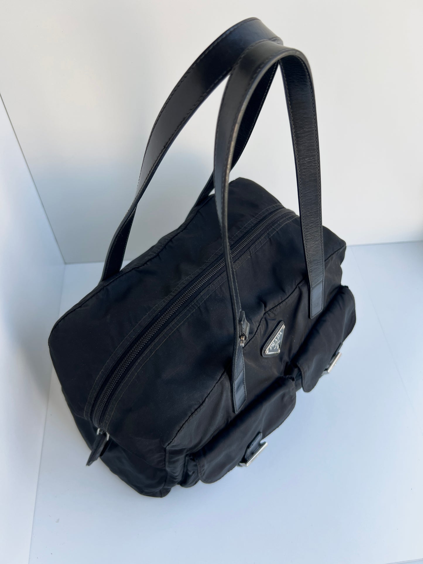 Prada Black Tessuto Shoulder Bag