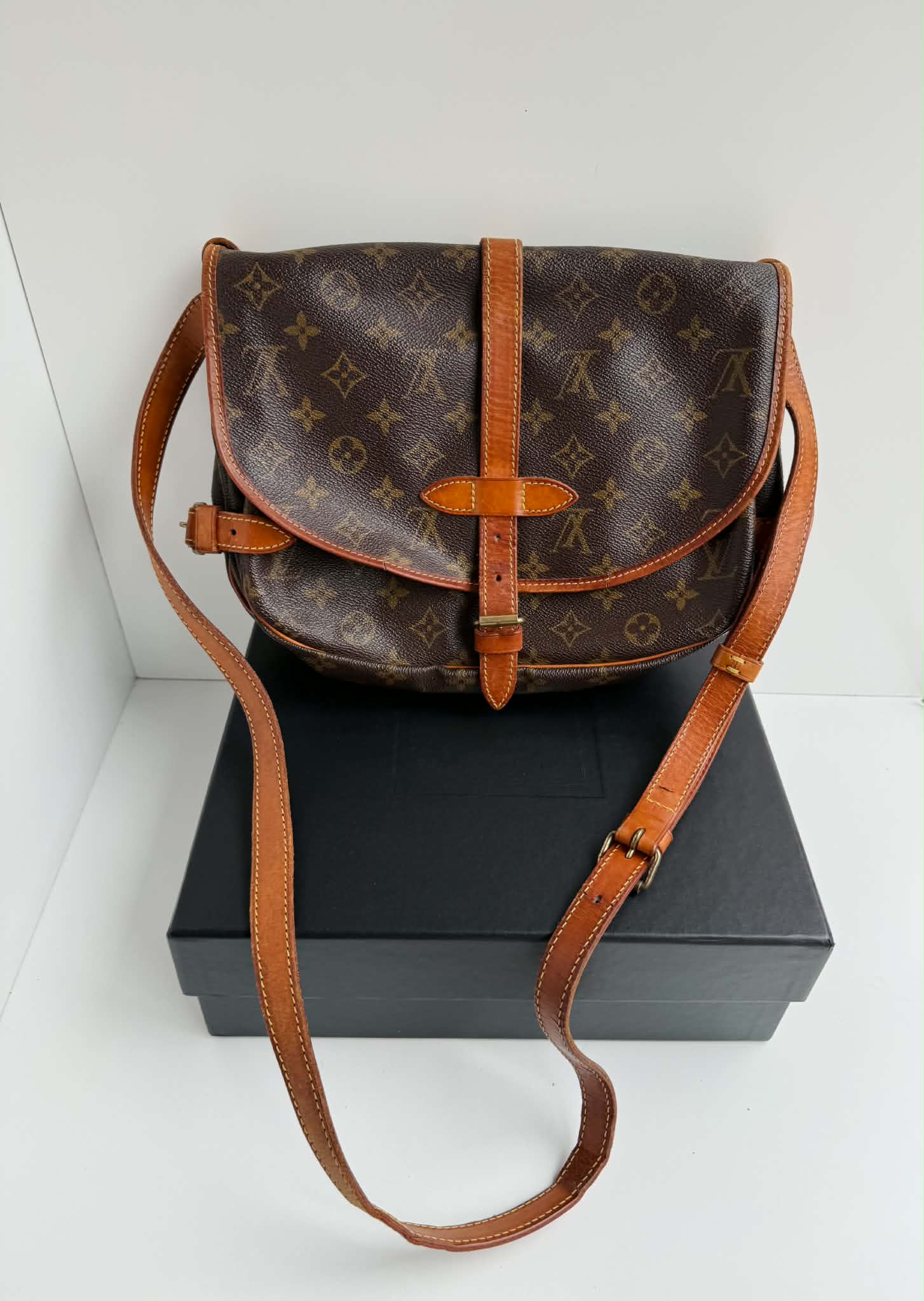 Monogram Canvas Saumur 30