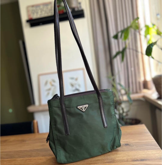 Prada Zip Compartment Shoulderbag
