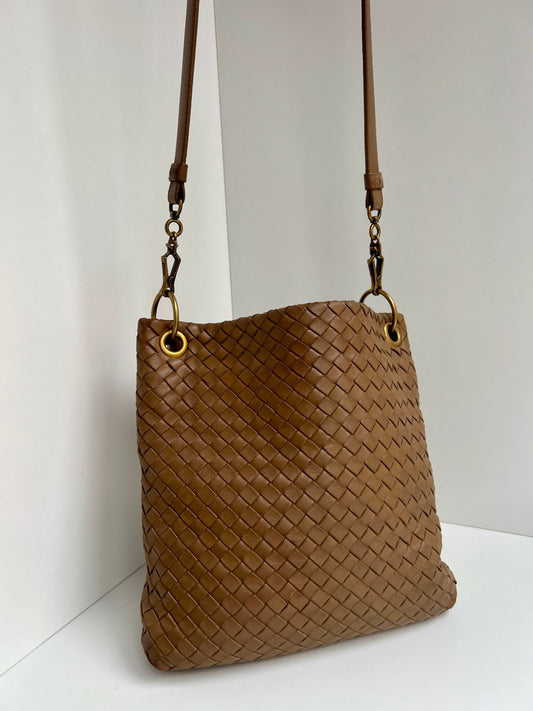 Bottega Veneta Intrecciato Leather Crossbody Bag