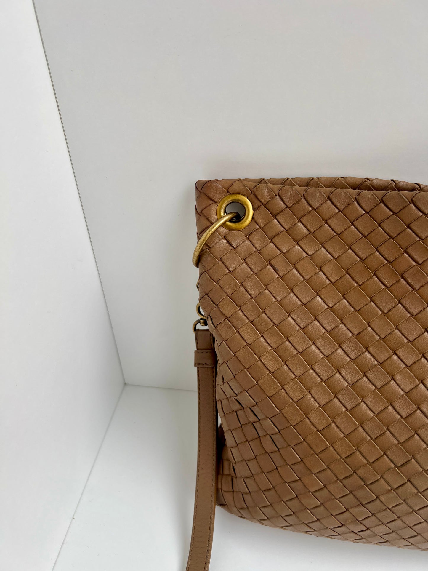 Bottega Veneta Intrecciato Leather Crossbody Bag