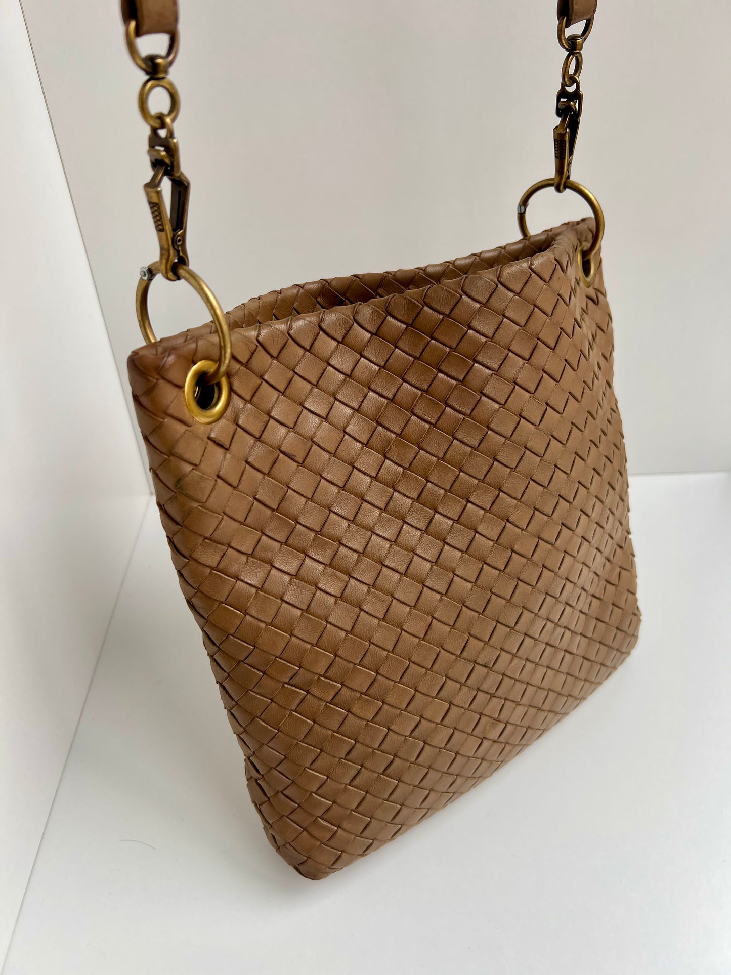Bottega Veneta Intrecciato Leather Crossbody Bag