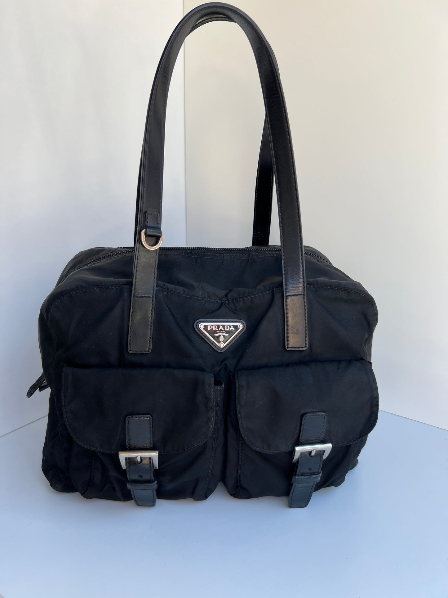 Prada Black Tessuto Shoulder Bag